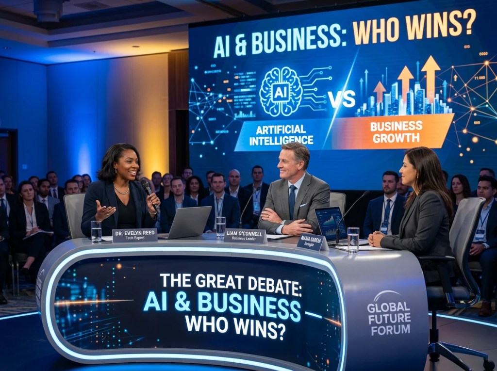 Panel debate on AI and business growth at Global Future Forum